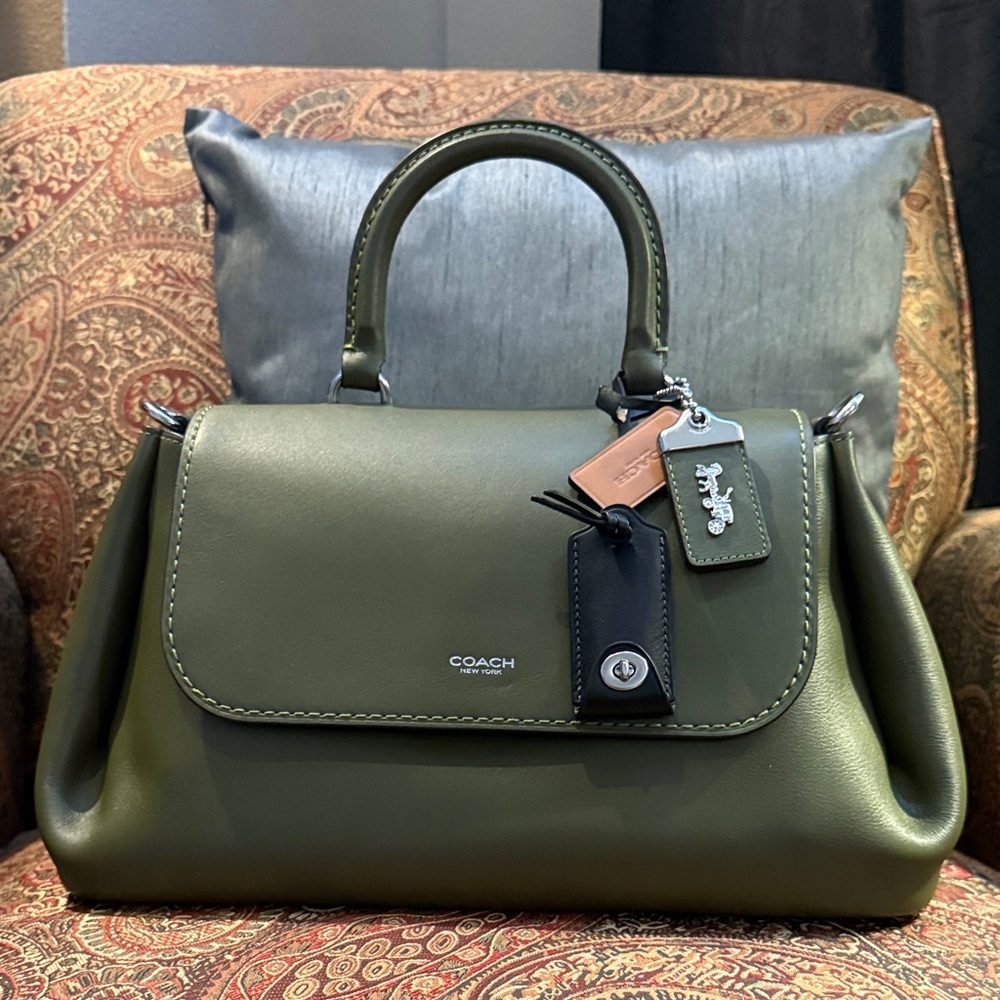 Coach Rogue Slouchy Olive Green CCC39